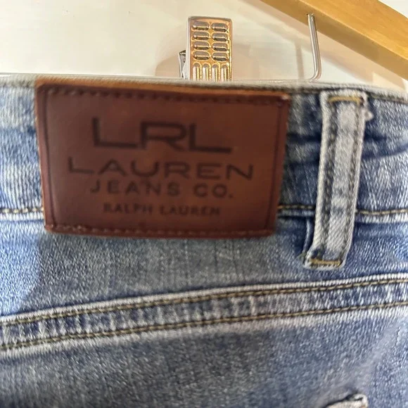 Lauren Ralph‎ Lauren High Rise Straight Leg Jeans Medium Wash Size 10P - Picture 6 of 8